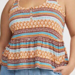 NWT Torrid Babydoll Henley Top (2X)